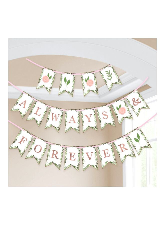 Amscan Always And Forever Pennant Banner 122143 15feet - Image 2