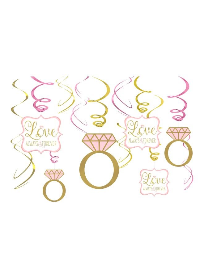 أمسكان مجموعة ديكور لامع لقاعة الزفاف من 10 قطع طراز 241888 - Image 1