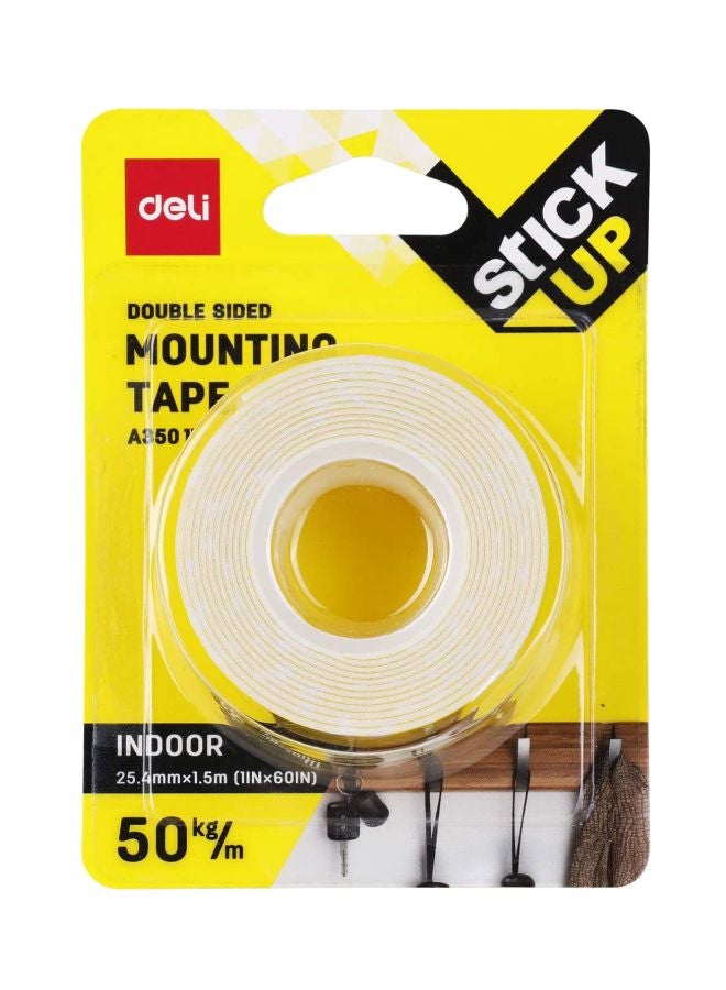 ديلي شريط لاصق مزدوج الوجه للتثبيت أبيض - Image 3