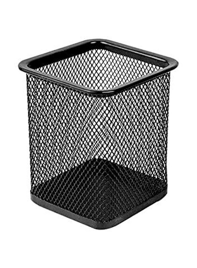 ديلي حامل قلم من الفولاذ بتصميم شبكي أسود - Image 2