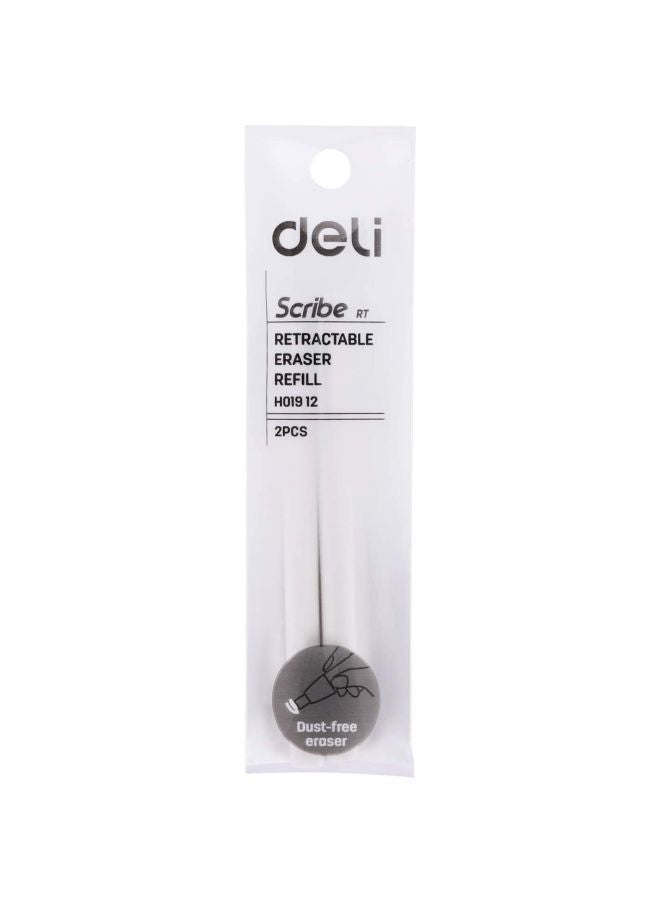 Deli Pack Of 24 Retractable Eraser White - Image 3