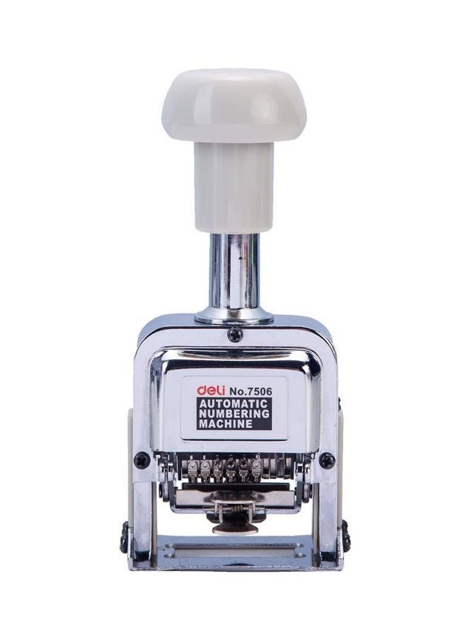 ديلي جهاز الترقيم التلقائي بـ6 أرقام فضي/أسود/أحمر - Image 1