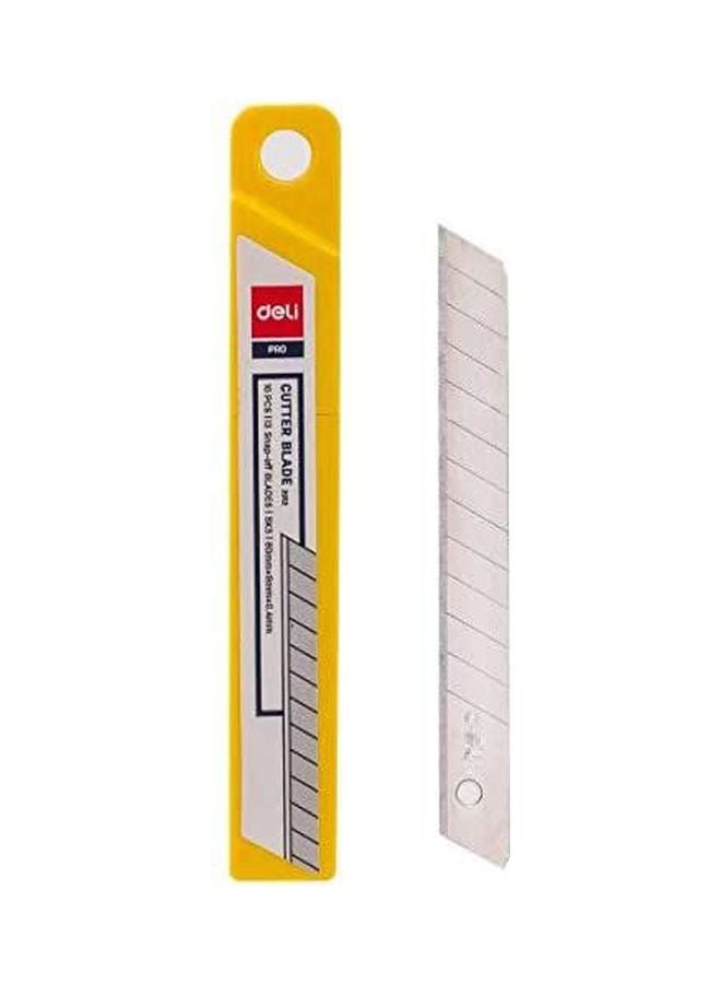 Deli 10-Piece Pro Cutter Blade Set Silver - Image 1