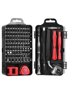 NuSense 110-Piece Precision Screwdriver Set With Case Black/Silver/Red  - Image 1