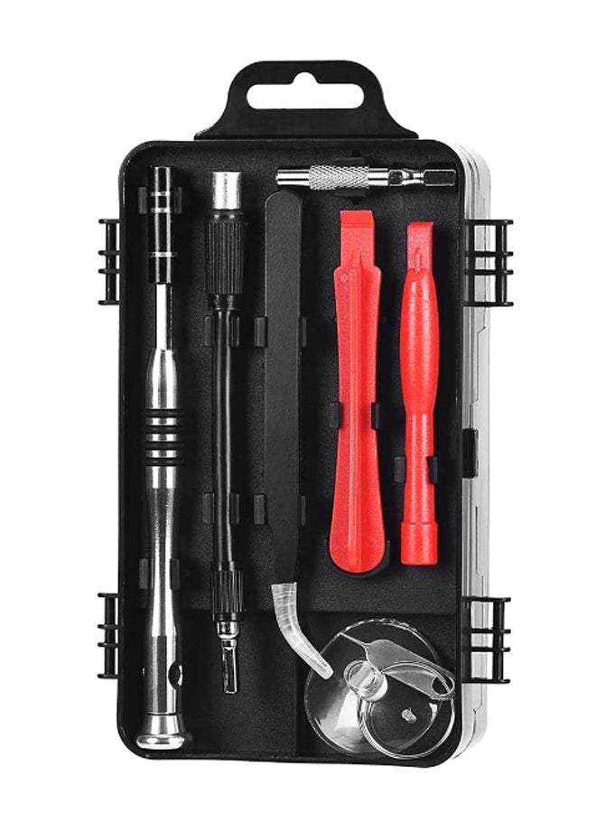 NuSense - 110-Piece Precision Screwdriver Set With Case Black/Silver/Red - Image 1