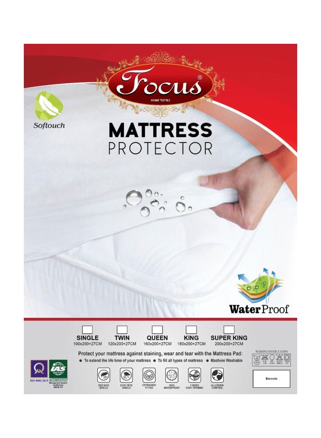 فوكس واقي فراش مضاد للماء نسيج أبيض - Image 2