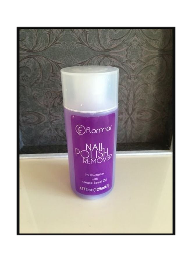 flormar Grape Seed Oil Nail Polish Remover Purple/White - Image 2