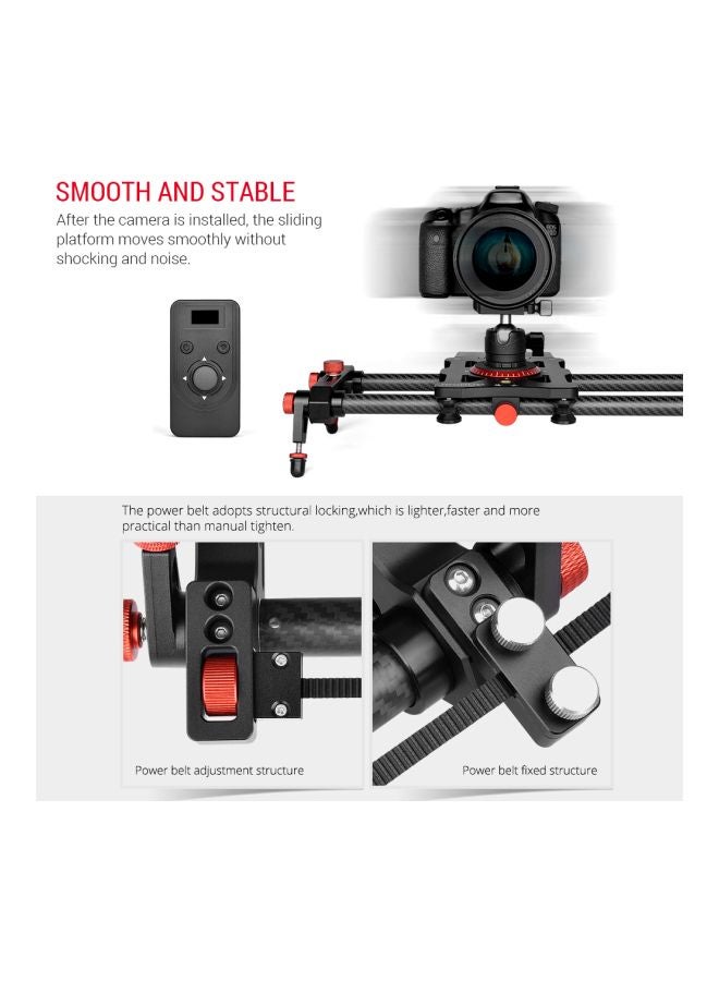 ANDOER - Electric Slider Set For DSLR ILDC Camera Black/Red - Image 1