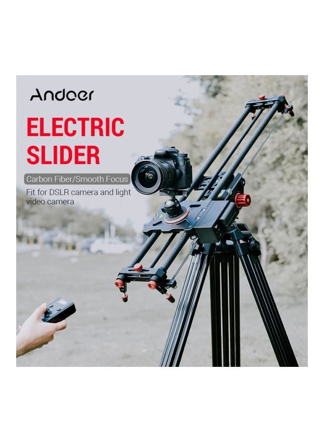 ANDOER - Electric Slider Set For DSLR ILDC Camera Black/Red - Image 1