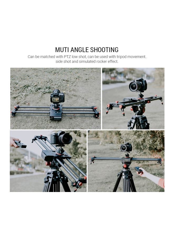 ANDOER - Electric Slider Set For DSLR ILDC Camera Black/Red - Image 1