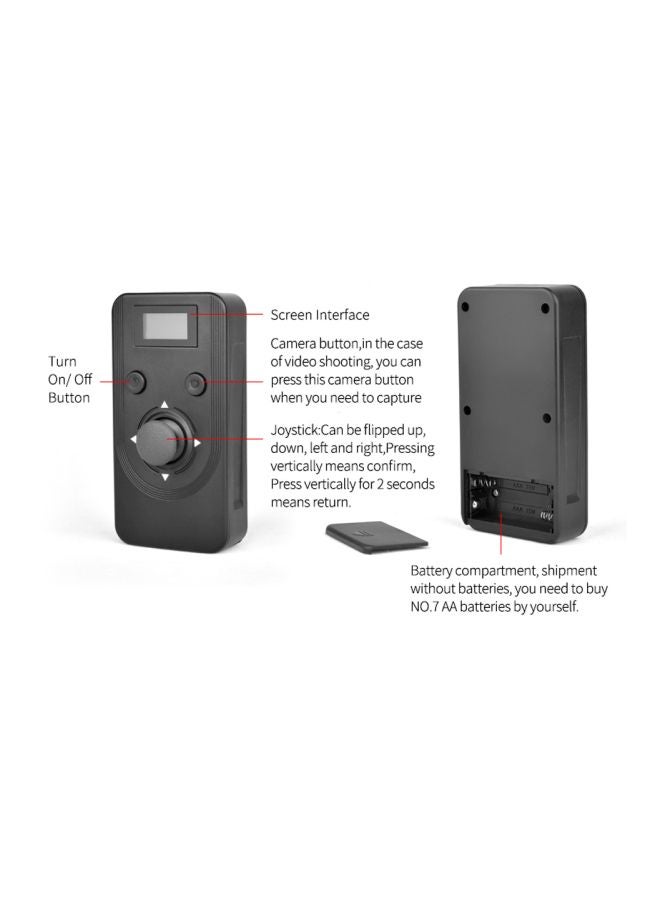 ANDOER - Electric Slider Set For DSLR ILDC Camera Black/Red - Image 1