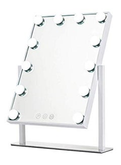 East Lady Cosmetic LED  Make Up Vanity Mirror Silver/Clear 47.5 x 36.5centimeter 
