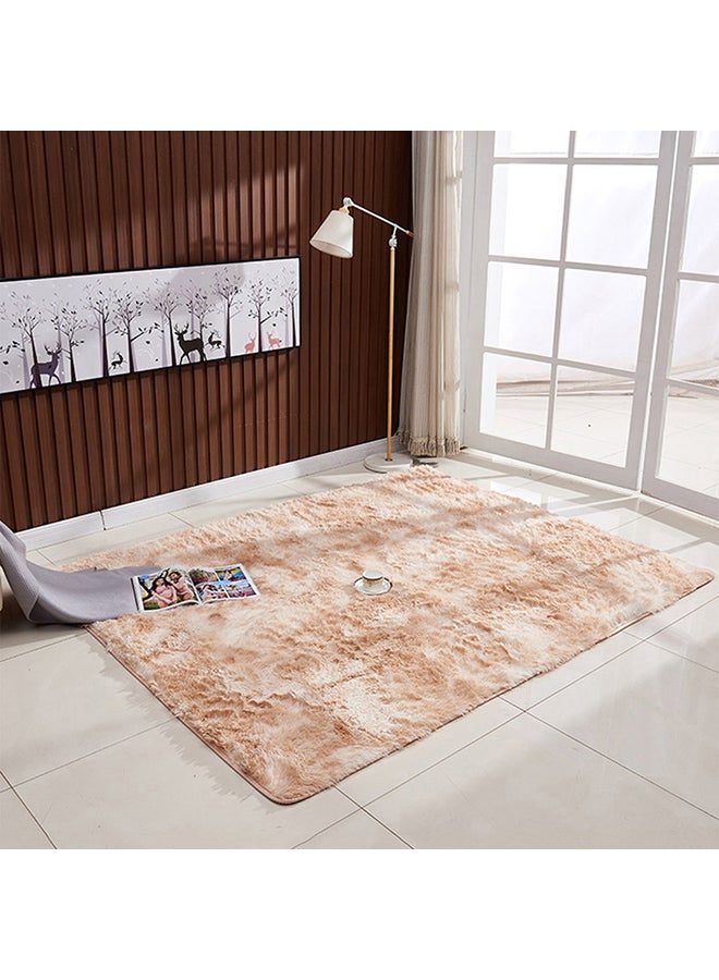 Ultra Soft Tie-Dye Style Floor Carpet, Polyester, Rectangle Beige 1200x1600cm