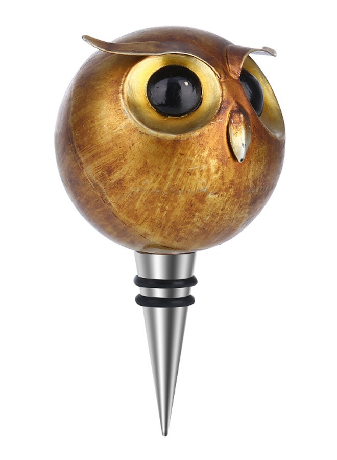 TOOARTS Owl Pattern Wine Bottle Stopper Gold/Black/Silver 28 x 16.5cm  - Image 2