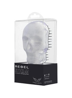 Tangle Angel Rebel Compact Detangling Hair Brush Silver/Light Grey  - Image 4
