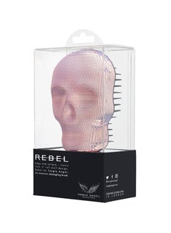 Tangle Angel Rebel Compact Detangling Hair Brush Pink  - Image 2