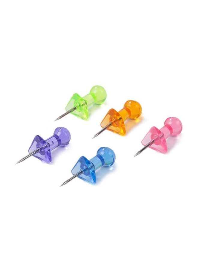 ديلي مجموعة دبابيس تثبيت من 100 قطعة إخضر / أزرق / أحمر - Image 2