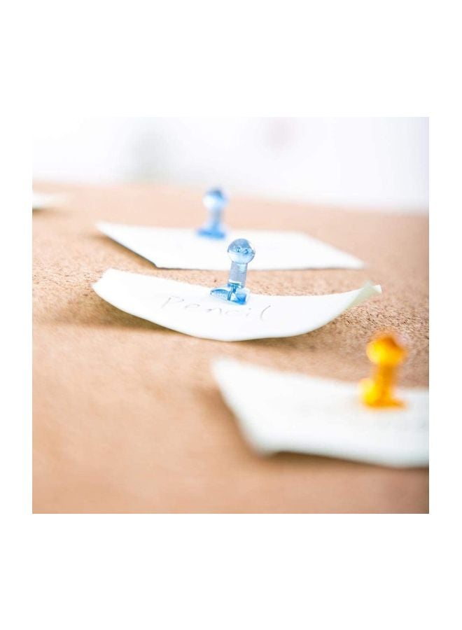 ديلي مجموعة دبابيس تثبيت من 100 قطعة إخضر / أزرق / أحمر - Image 4