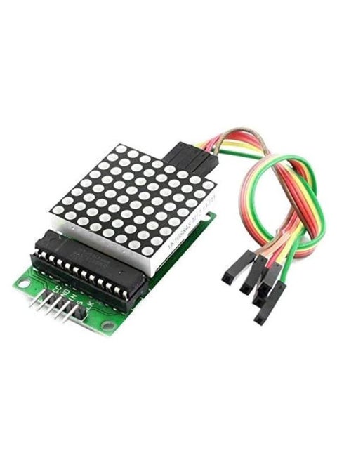LED Dot Matrix Display Module MCU Control DIY Kit For Arduino Multicolour 5 x 1.25centimeter
