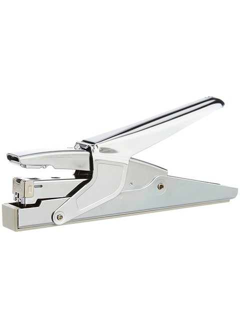 Hand Held Desktop Stapler Silver