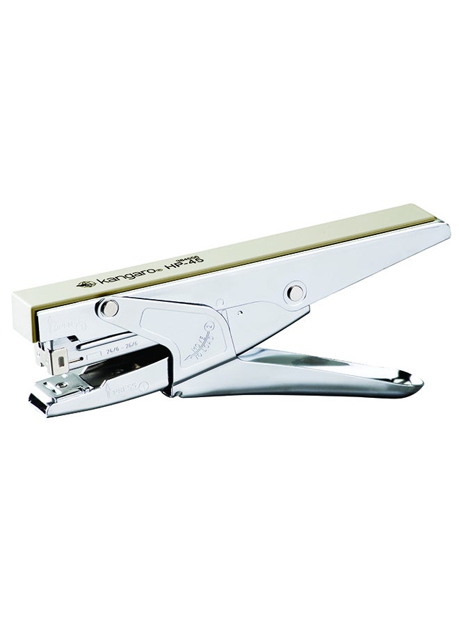Hand Held Desktop Stapler Silver