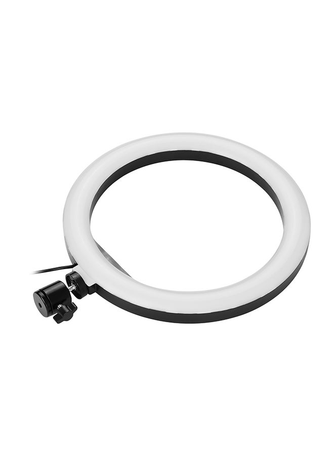 مصباح LED حلقي بإضاءة قابلة للتعتيم أسود/ أبيض - Image 3