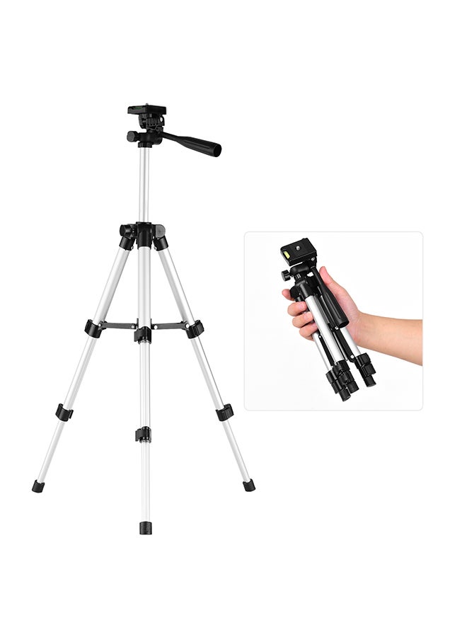 Mini Desktop Tripod Stand Silver/Black - Image 2