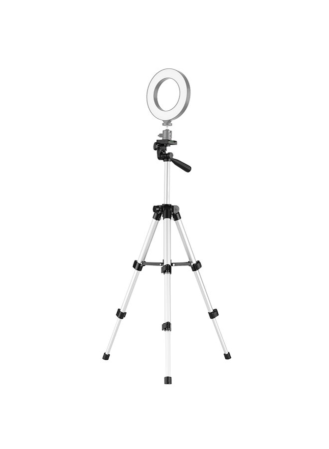 Mini Desktop Tripod Stand Silver/Black - Image 3