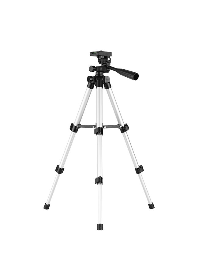 Mini Desktop Tripod Stand Silver/Black - Image 1