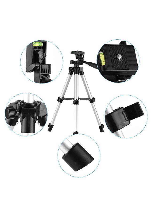 Mini Desktop Tripod Stand Silver/Black - Image 4