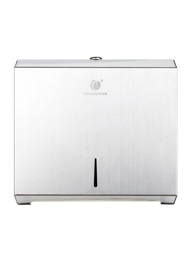 CHUANGDIAN - Wall-Mounted Tissue Dispenser Silver 282x100x260mm - Image 1