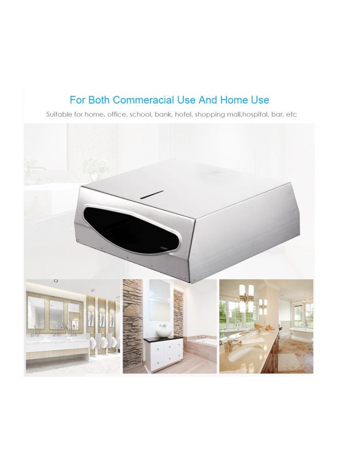 CHUANGDIAN - Wall-Mounted Tissue Dispenser Silver 282x100x260mm - Image 1