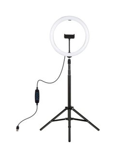 12 Inch Dimmable LED Photography Ring Light With Tripod Light Stand Black - v1591456621/N38506385A_1