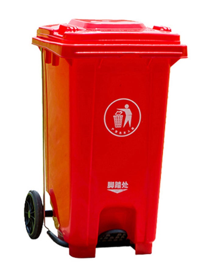 AKC Pedal Trash Bin Red 240Liters 