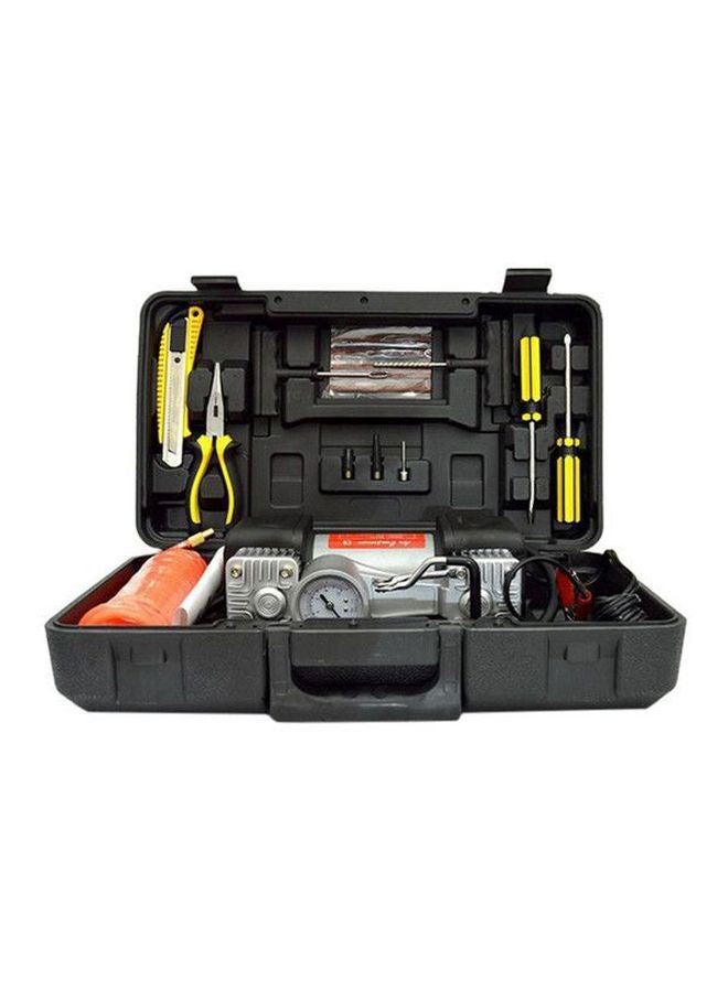 camel 2-Cylinder Air Compressor With Plastic Tool Box - Image 1