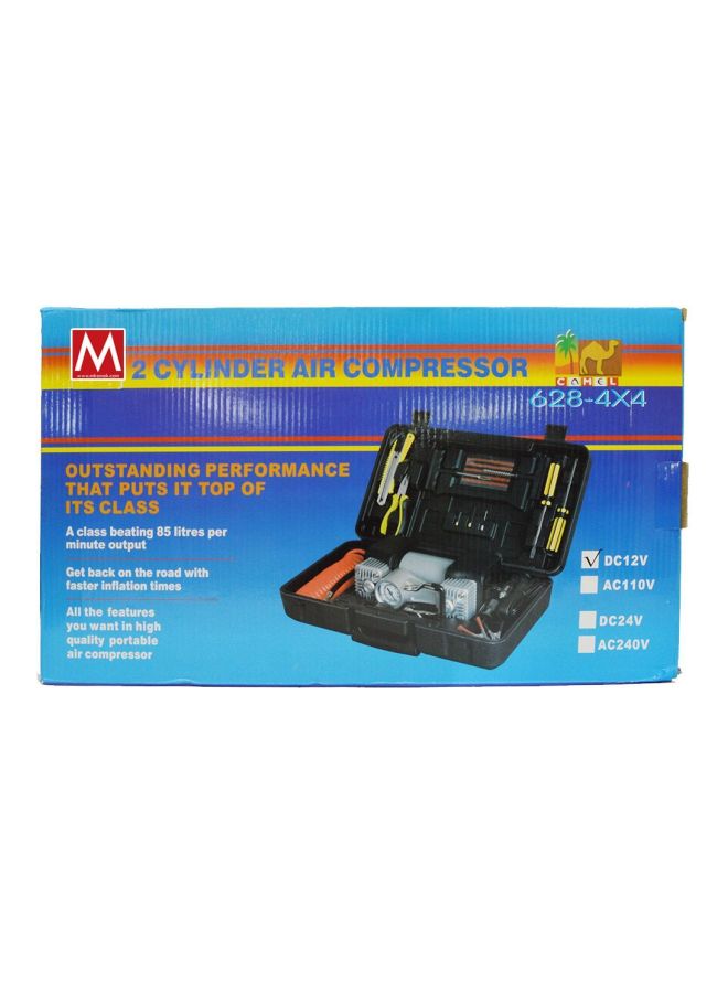 camel 2-Cylinder Air Compressor With Plastic Tool Box - Image 3
