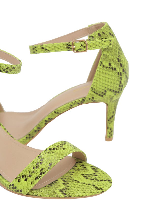 Deezee - Snake Print Sandals Green - Image 1