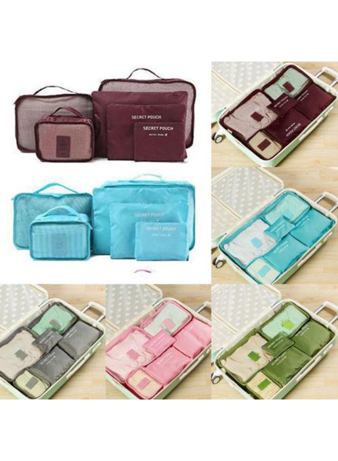 Toshionics - 6-Piece Travel Pouch Organiser Set Green - Image 1