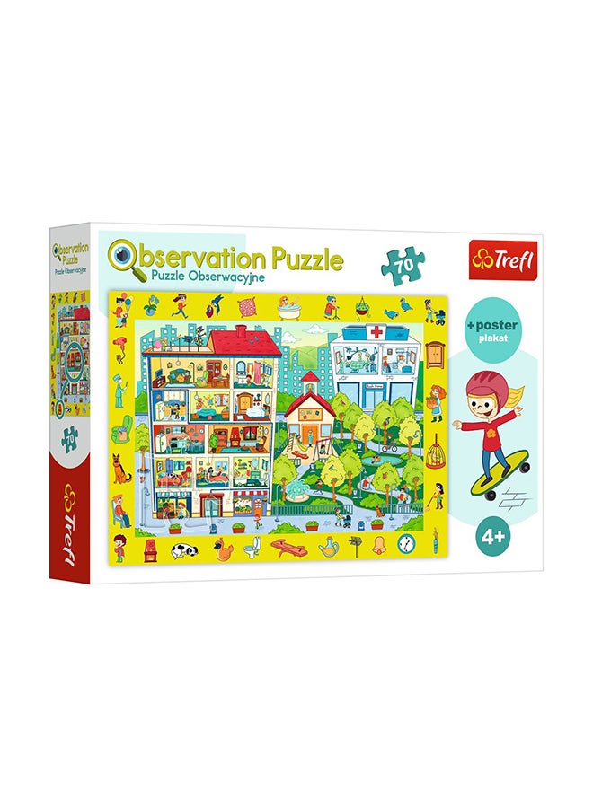 Trefl 70-Piece Visit The Town Puzzle Set 15534 - Image 1