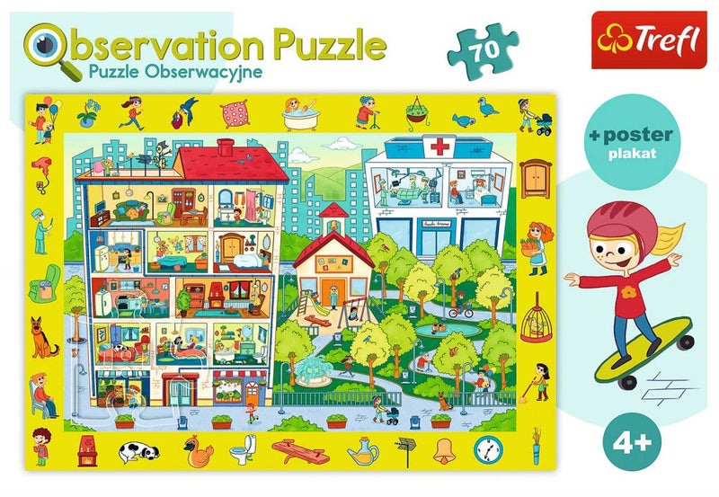 Trefl 70-Piece Visit The Town Puzzle Set 15534 - Image 2