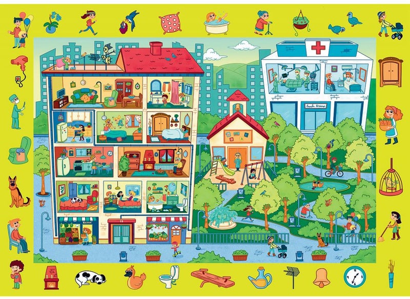 Trefl 70-Piece Visit The Town Puzzle Set 15534 - Image 3