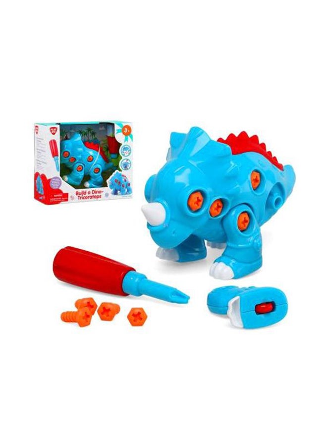 PLAYGO 4892401020444 Build A Dino-Triceratops Building Toy PLG2044 3+ Years  - Image 1