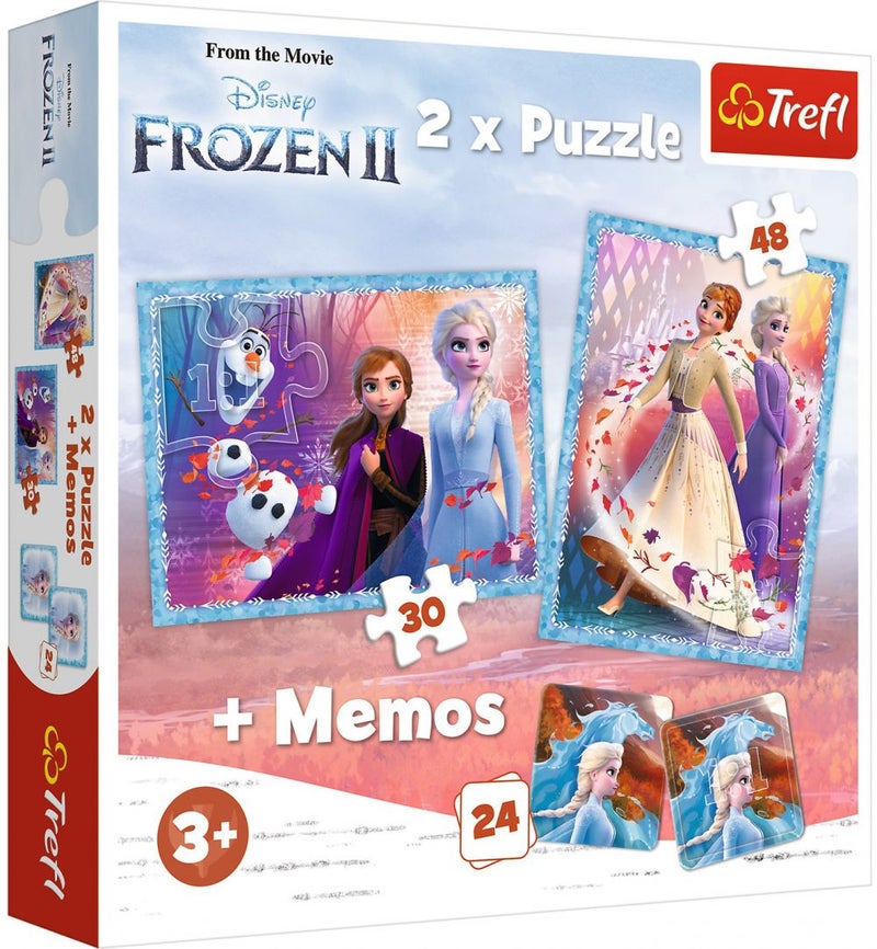 Trefl 102-Piece 2-In-1 Frozen Mysterious Land Puzzles With Memos 90814 - Image 5