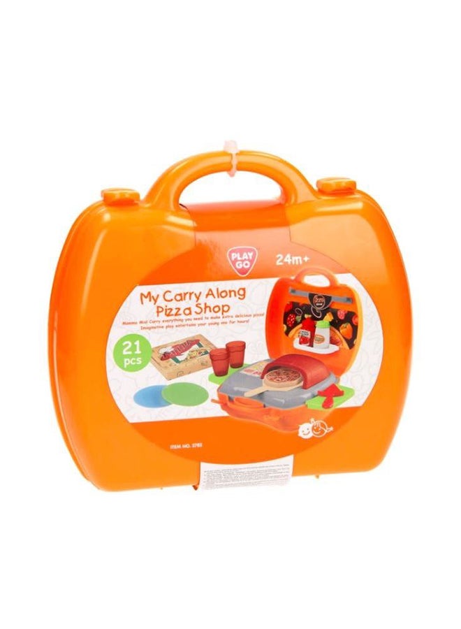 PLAYGO 21-Piece My Carry Along Pizza Shop - Image 1