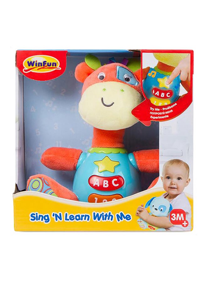 WinFun Sing And Learn With Me Patch The Giraffe Toy 23x29x11cm  - Image 1