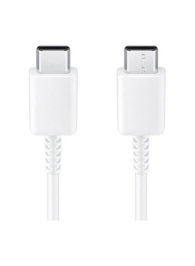 Type-C To Type-C Data Sync And Charging Cable White - Image 1