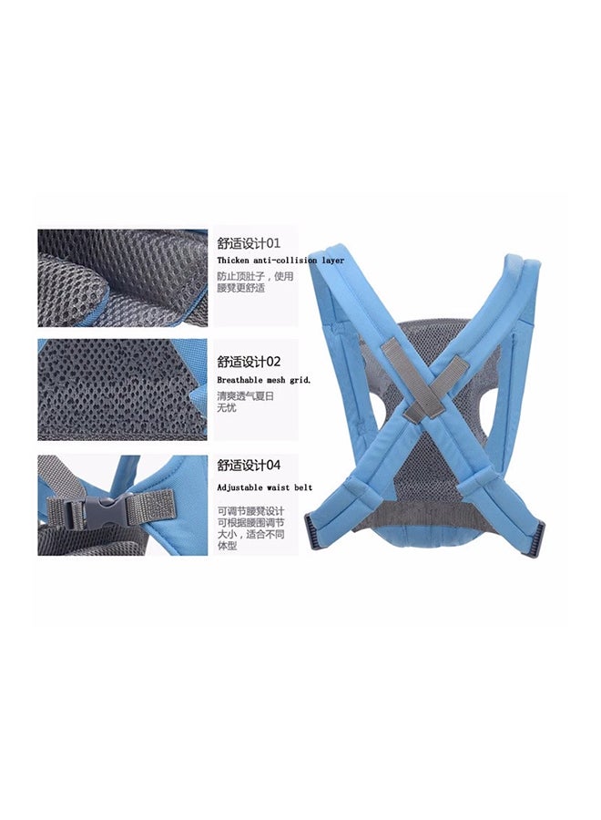 حقيبة ظهر لحمل الأطفال المتميزين، حامل مريح للأطفال الكنغر - أزرق - Image 5