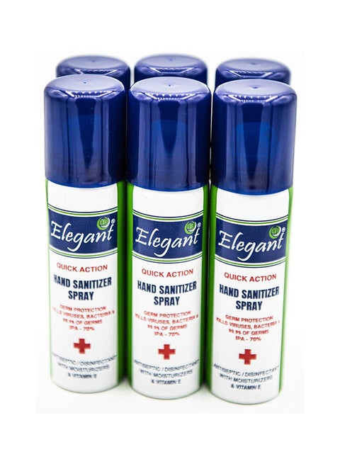 6-Piece Hand Sanitizer Spray 60ml