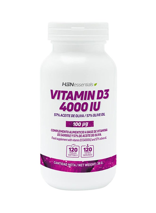 Vitamin D3 4000 IU,  120 Capsules