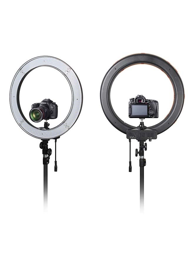18-Inch Ring Light 240 LED Photography with Bag and Stand White  - Image 2